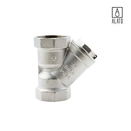 Фильтр косой ВР-ВР, сетчатый, латунный, 0140-5050, 2"