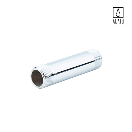 Удлинительный бочонок НР-НР, хромированный, 0126-2010, 3/4" x 100 мм