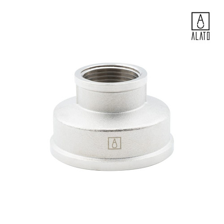 Муфта переходная ВР-ВР, никелированная 0102-5025, 2" х 1"