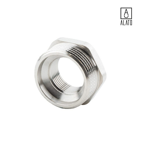 Футорка НР-ВР, никелированная, 0122-3220, 1 1/4" х 3/4"