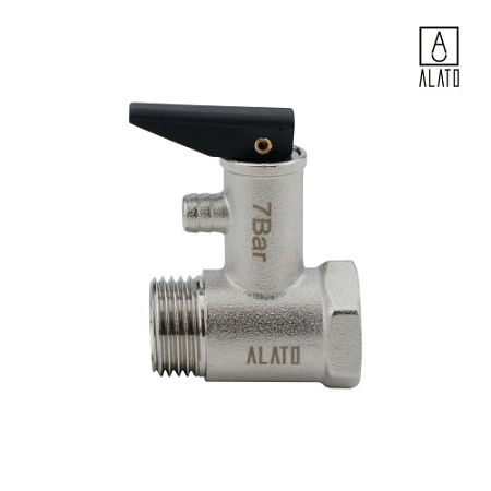 Клапан предохранительный для бойлера с ручной спуска, 0713-1515, 1/2"