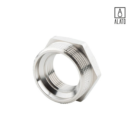 Футорка НР-ВР, никелированная, 0122-4025, 1 1/2" х 1"