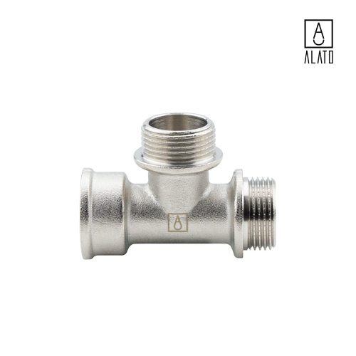 Тройник ВР-НР-НР, никелированный, 0116-2020, 3/4&amp;quot; 