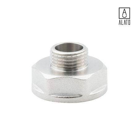 Переходник ВР-НР, никелированный, 0105-2515, 1" х 1/2"