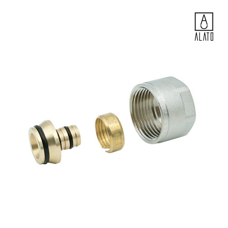 Фитинг компрессионный для труб PEX-AL-PEX, 0308-1626, 16 х 2,6 х 3/4"