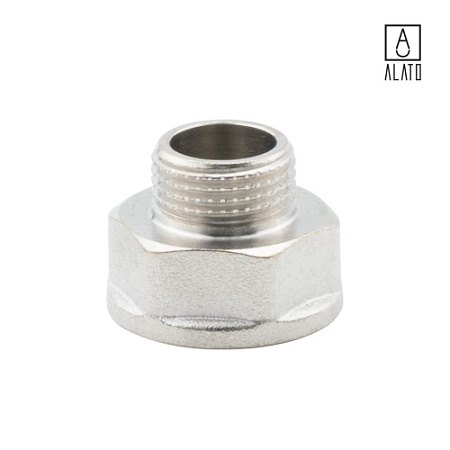 Переходник ВР-НР, никелированный, 0105-1510, 1/2" х 3/8"