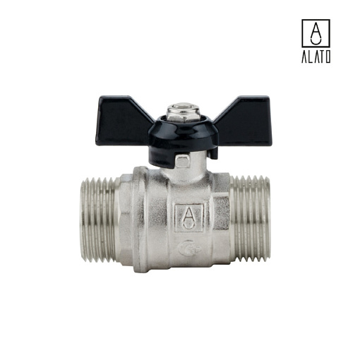 Кран шаровой, неполнопроходной, НР/НР, ручка бабочка 0205-2525, 1&amp;quot; x 1&amp;quot;