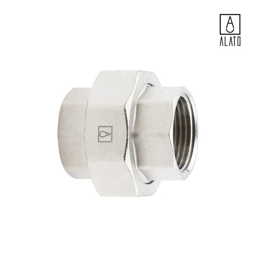 Американка прямая ВР-ВР, никелированная, 0130-2525, 1&amp;quot; 