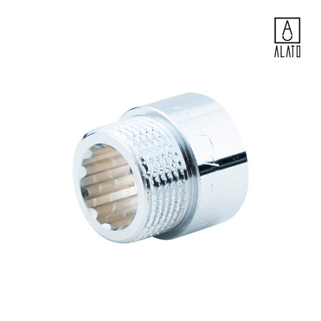 Удлинитель ВР-НР, хромированный, 0125-2015, 3/4" x 15 мм