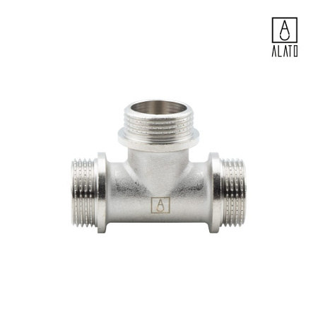 Тройник НР-НР-НР, никелированный, 0113-2525, 1" 