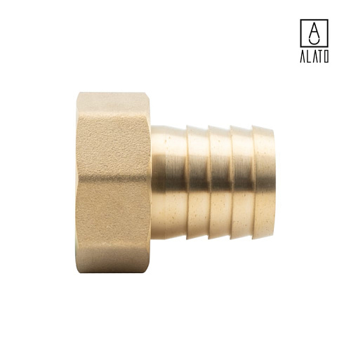 Штуцер для присоединения шланга ВР, латунный, 0129-2520, 1&amp;quot; x Φ20