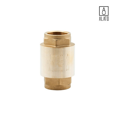 Клапан обратный ВР-ВР, пружинный, с латунным седлом 0141-1515, 1/2" 