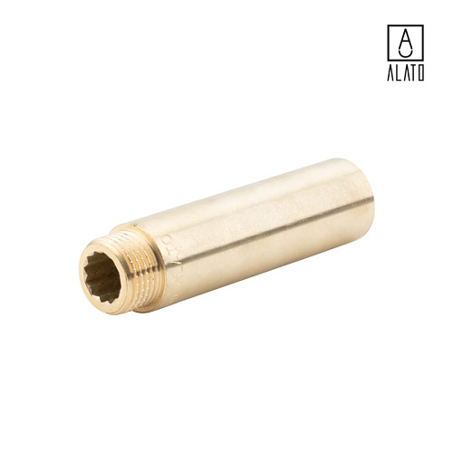 Удлинитель ВР-НР, латунный, 0124-1580, 1/2&amp;quot; х 80 мм