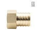 Штуцер для присоединения шланга ВР, латунный, 0129-2018, 3/4&amp;quot; x Φ18