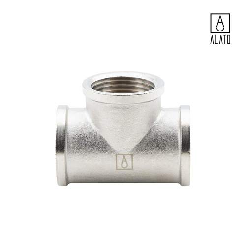 Тройник ВР-ВР-ВР, никелированный, 0111-2525, 1&amp;quot; 