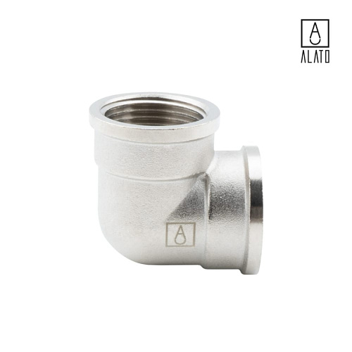 Угольник 90° ВР-ВР, никелированный, 0106-2525, 1&amp;quot; 