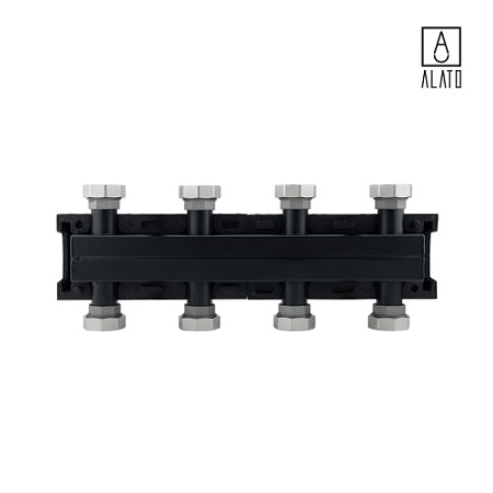 Настенный распределительный коллектор на 2-3 отопит. контура, с компл. кронштейн, 0911-0203, 1 1/2“