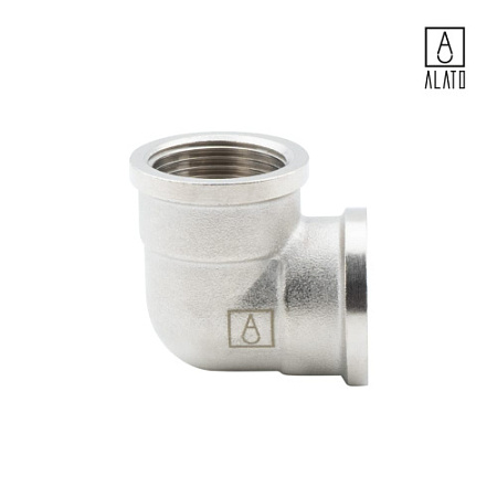 Угольник 90° ВР-ВР, никелированный, 0106-2020, 3/4" 