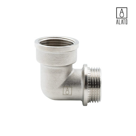 Угольник 90° ВР-НР, никелированный, 0108-2525, 1" 