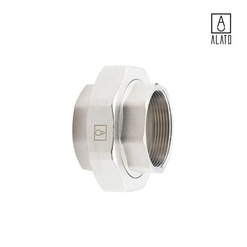 Американка прямая ВР-ВР, никелированная, 0130-5050, 2&amp;quot;