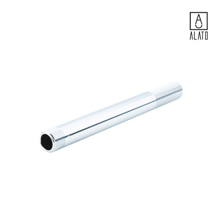 Неразъемный сгон НР-НР, хромированный, 0127-1520, 1/2" х 200 мм