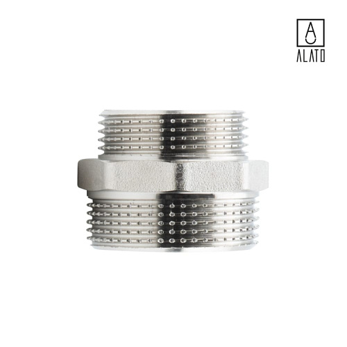 Ниппель переходной НР-НР, никелированный 0104-4032, 1 1/2&amp;quot; х 1 1/4&amp;quot;