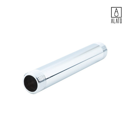 Удлинительный бочонок НР-НР, хромированный, 0126-2520, 1" х 200 мм