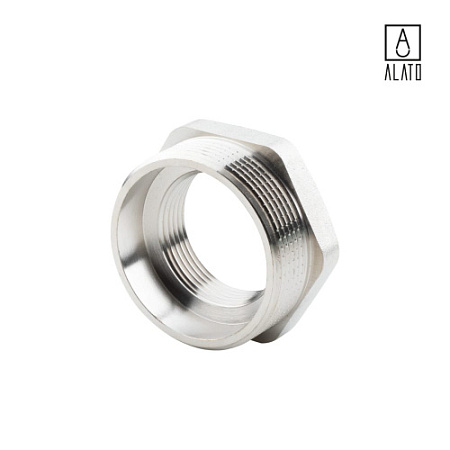 Футорка НР-ВР, никелированная, 0122-5032, 2" х 1 1/4"