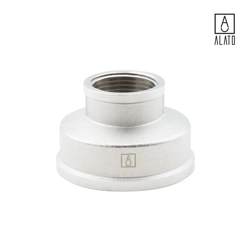 Муфта переходная ВР-ВР, никелированная 0102-5025, 2&amp;quot; х 1&amp;quot;