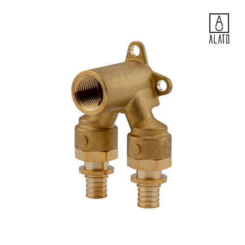 Угольник проточный настенный, 1014-1615, 16/16 x Rp 1/2&amp;quot;