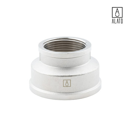 Муфта переходная ВР-ВР, никелированная 0102-5032, 2" х 1 1/4"