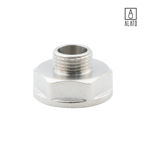 Переходник ВР-НР, никелированный, 0105-2515, 1&amp;quot; х 1/2&amp;quot;