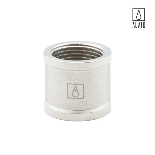 Муфта ВР-ВР, никелированная 0101-2020, 3/4&amp;quot;